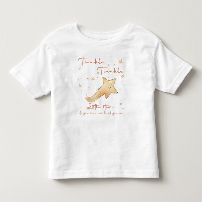 Camiseta Infantil Twinkle Twinkle Little Star Boho Personalize (Frente)