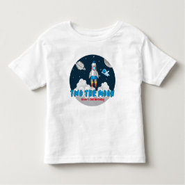 Camiseta Infantil Two The Moon Boy Space Rocket 2nd Birthday
