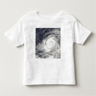 Camiseta Infantil Typhoon Lupit sobre o Oceano Pacífico Ocidental