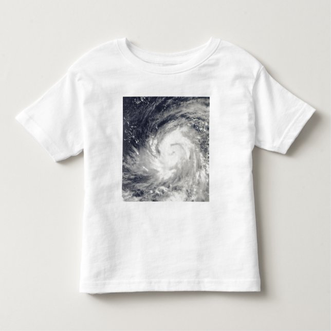 Camiseta Infantil Typhoon Lupit sobre o Oceano Pacífico Ocidental (Frente)
