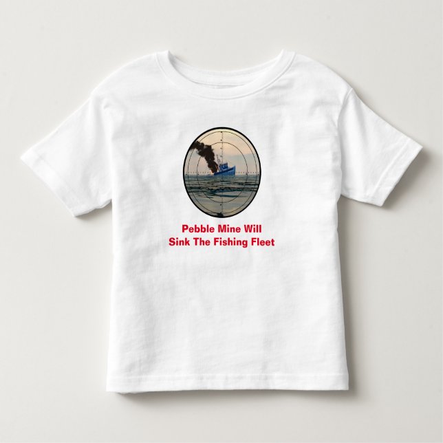 Camiseta Infantil U-29 - Stop Pebble Mine (Frente)