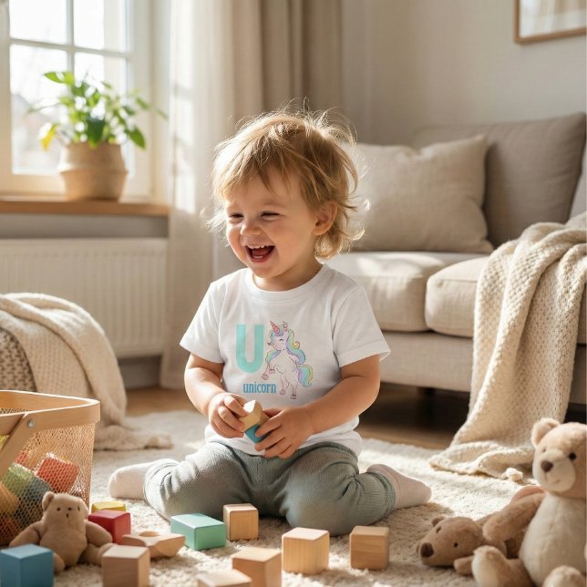 Camiseta Infantil U mágico para Unicorn Toddler Tee (Criador carregado)