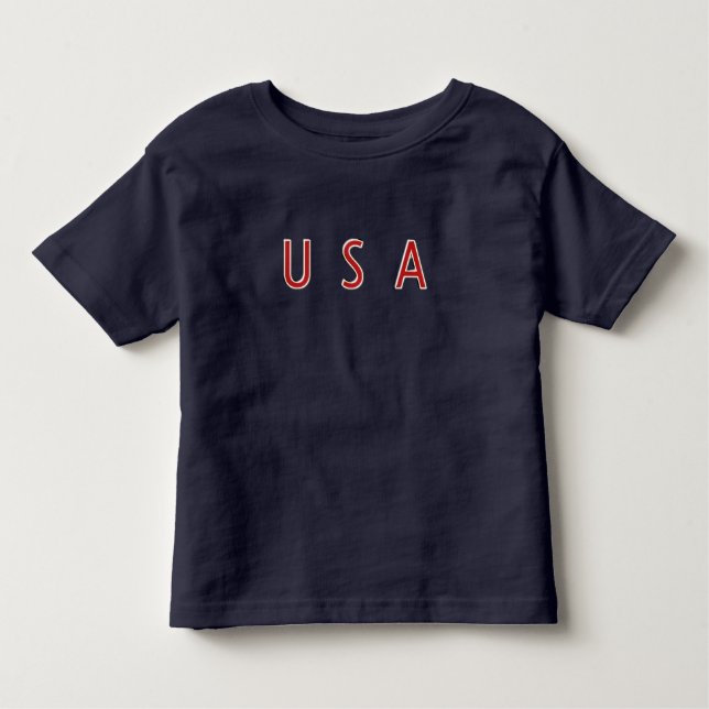 Camiseta Infantil U S A Patriotic design (Frente)