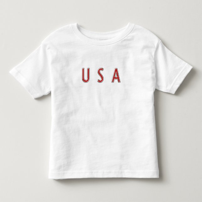 Camiseta Infantil U S A Patriotic design (Frente)