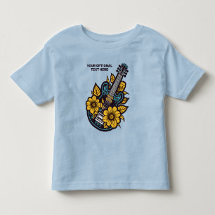 Camiseta Infantil Ukulele de Texto Personalizado