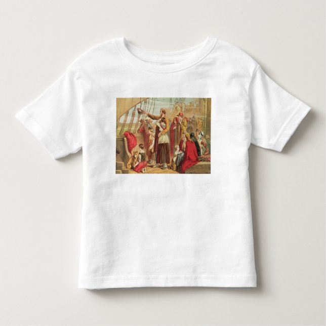 Camiseta Infantil Última vista de Inglaterra velha (Frente)