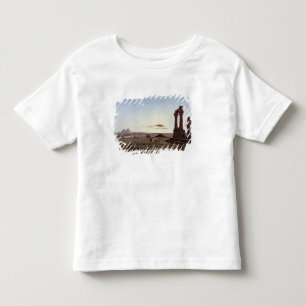 Camiseta Infantil Um acampamento beduíno por um templo arruinado