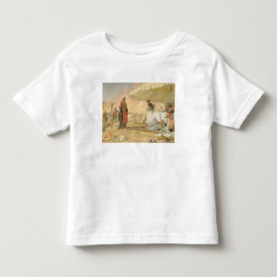 Camiseta Infantil Um acampamento de Frank no deserto do monte Sinai,