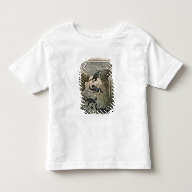 Camiseta Infantil Um acidente terrível nos cumes (Frente)