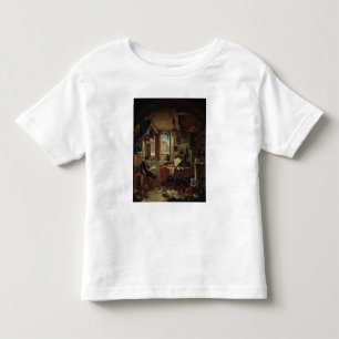 Camiseta Infantil Um alquimista em seu laboratório