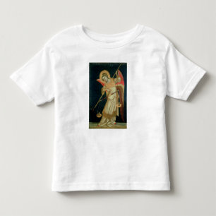 Camiseta Infantil Um anjo que pesa uma alma, c.1348-55