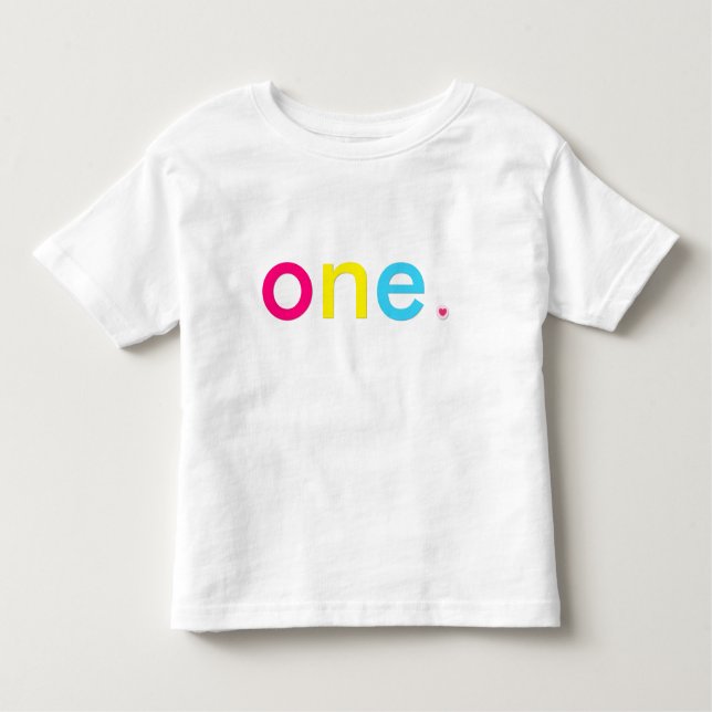 Camiseta Infantil Um ano (Frente)