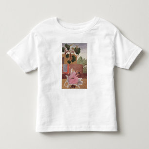 Camiseta Infantil Um ascetic em um tigerskin