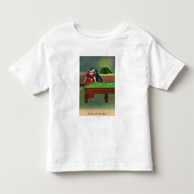 Camiseta Infantil Um beijo fora do vermelho (Frente)