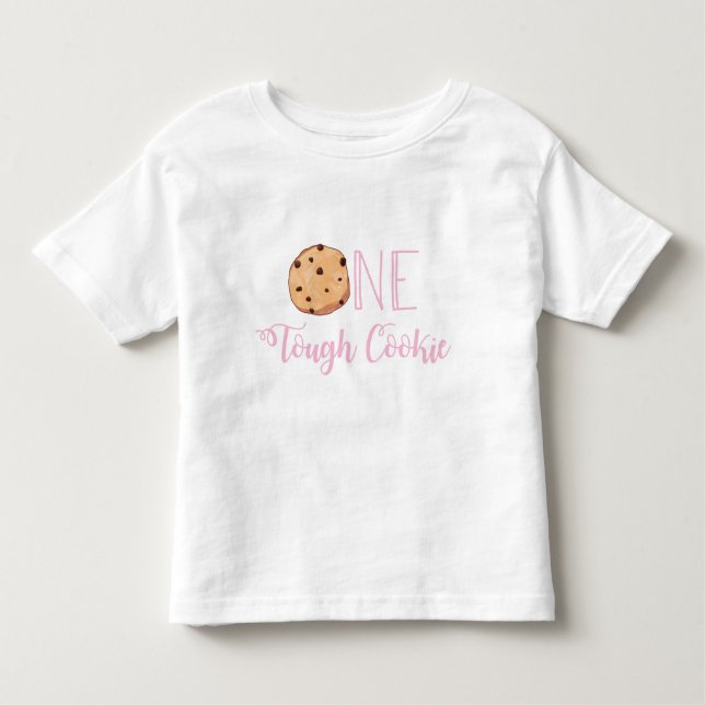 Camiseta Infantil Um Biscoito Difícil Bolo de Aniversário de Biscoit (Frente)