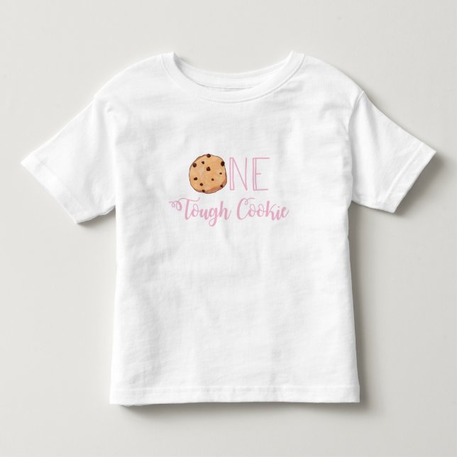 Camiseta Infantil Um Biscoito Duro Biscoito Rosa Aniversário (Frente)