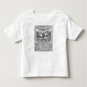 Camiseta Infantil Um broadsheet alemão que descreve o campeão de