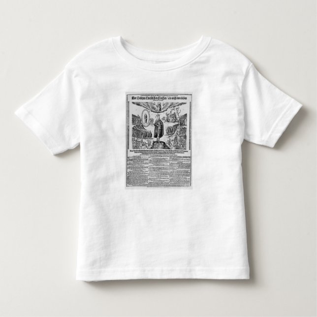 Camiseta Infantil Um broadsheet alemão que descreve o campeão de (Frente)