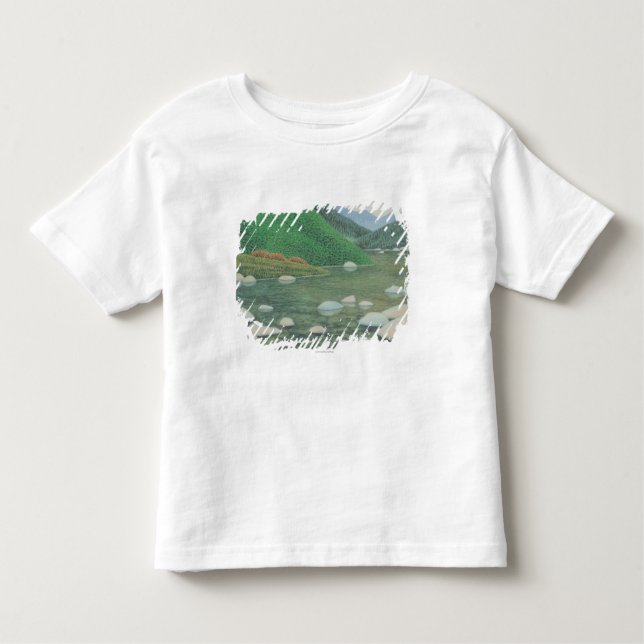 Camiseta Infantil Um canto silencioso em Moutains (Frente)