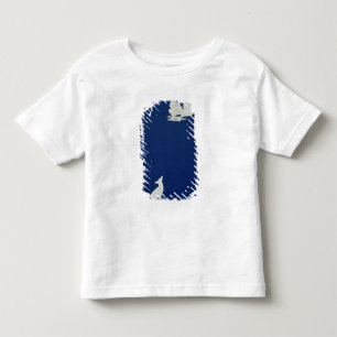 Camiseta Infantil Um cão que urra na lua