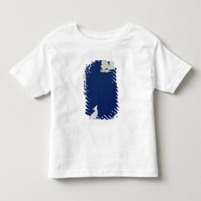 Camiseta Infantil Um cão que urra na lua (Frente)