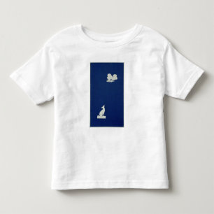 Camiseta Infantil Um cão que urra na lua