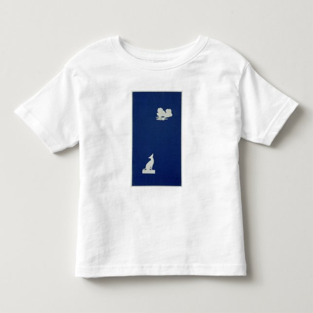 Camiseta Infantil Um cão que urra na lua (Frente)