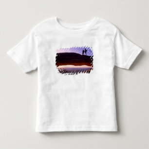 Camiseta Infantil Um casal observa o nascer do sol do topo da Mesa A