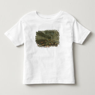 Camiseta Infantil Um Cavalcade na escola de equitação do inverno
