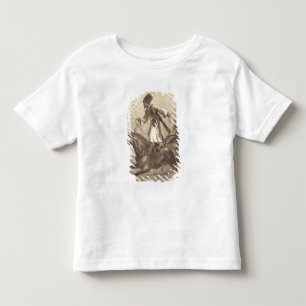 Camiseta Infantil Um cavaleiro do Cossack