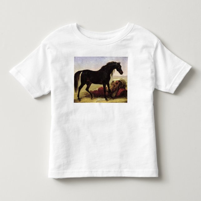 Camiseta Infantil Um cavalo árabe (Frente)