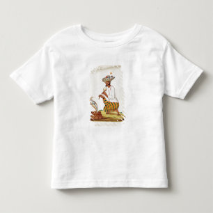 Camiseta Infantil Um Cobra Charmer indiano com um Cobra, de uma Fran