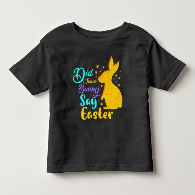 Camiseta Infantil Um Coelhinho Disse Páscoa (Frente)