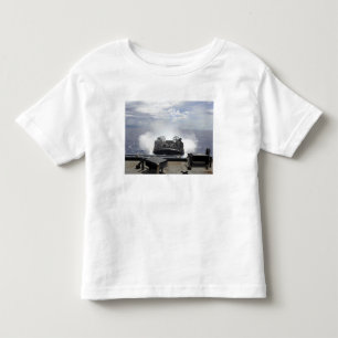 Camiseta Infantil Um coxim de ar da barca de descarregamento