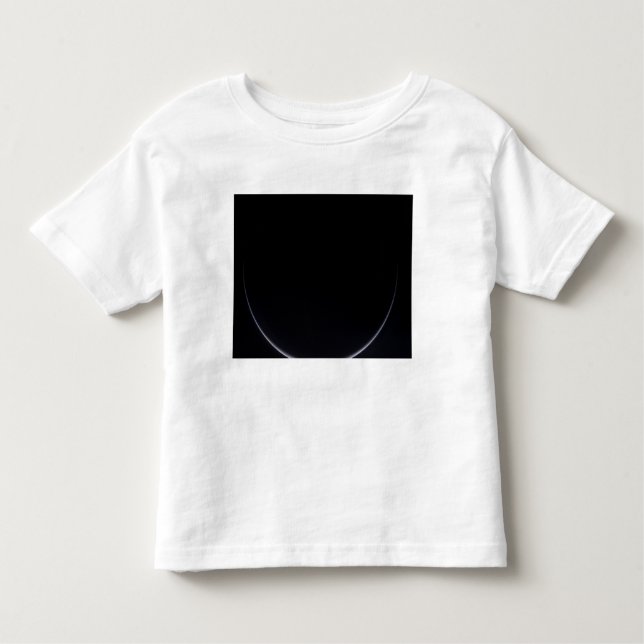 Camiseta Infantil Um crescente iluminado pelo sol da Terra (Frente)