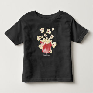 Camiseta Infantil Um desenho animado de pipoca