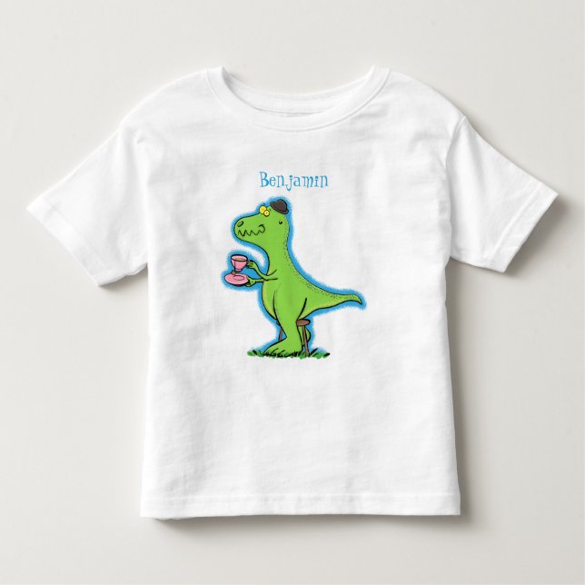 Camiseta Infantil Um desenho animado e engraçado (Frente)