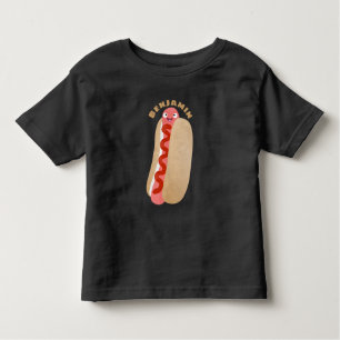 Camiseta Infantil Um desenho animado e engraçado de Weiner