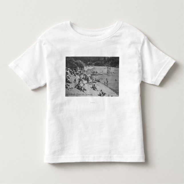 Camiseta Infantil Um dia típico no Sandy Beach Monte Rio, CA (Frente)
