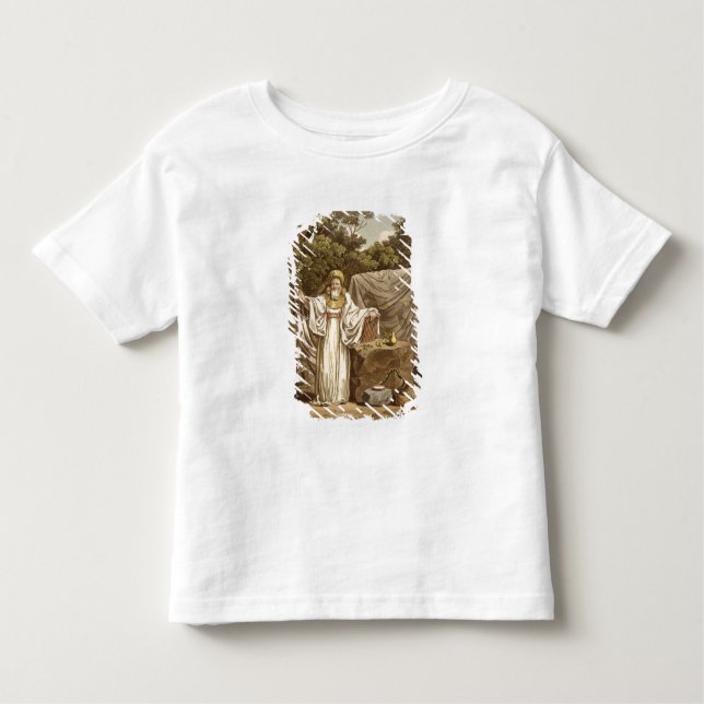 Camiseta Infantil Um Druid do arco em seu hábito judicial, gravado (Frente)