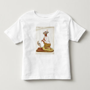 Camiseta Infantil Um encantador de cobra indiano com uma cobra, de