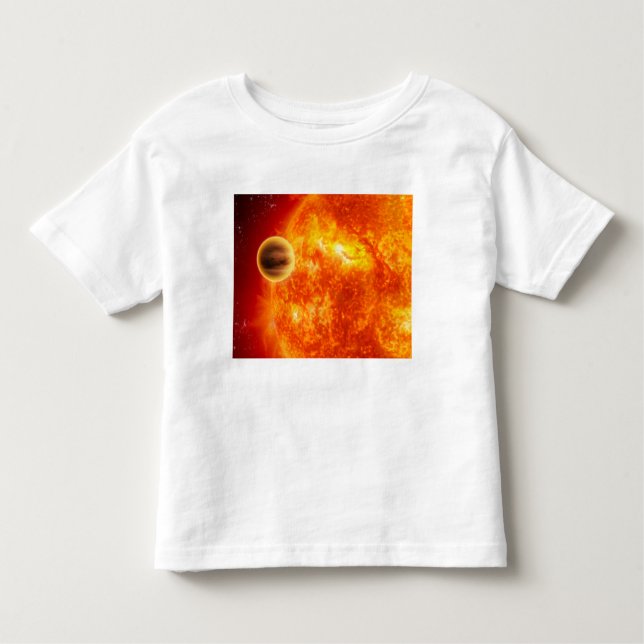 Camiseta Infantil Um exoplaneta gigante do gás (Frente)