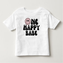 Camiseta Infantil Um Feliz Bebê Primeiro Aniversário