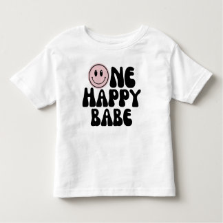 Camiseta Infantil Um Feliz Bebê Primeiro Aniversário
