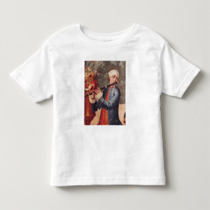 Camiseta Infantil Um Flautist, detalhe de uma tela
