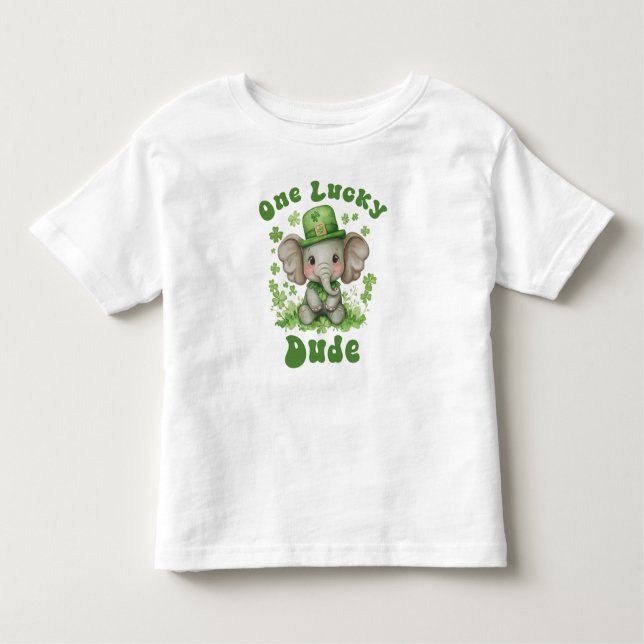 Camiseta Infantil Um Garoto Sortudo St Patrick (Frente)