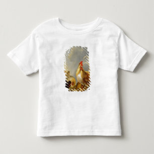 Camiseta Infantil Um grupo da galinha do pátio, 1643