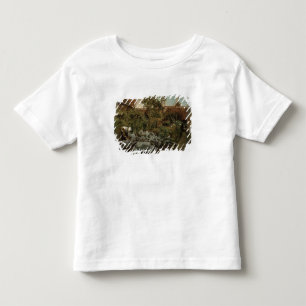 Camiseta Infantil Um jardim flamengo