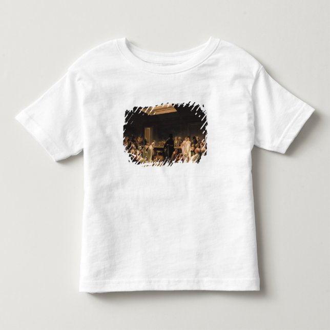 Camiseta Infantil Um jogo dos bilhar, 1807 (Frente)