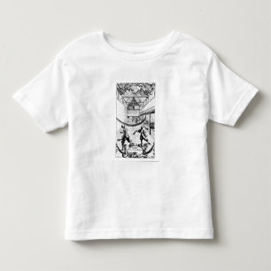 Camiseta Infantil Um jogo real do tênis no Jeu de Paume
